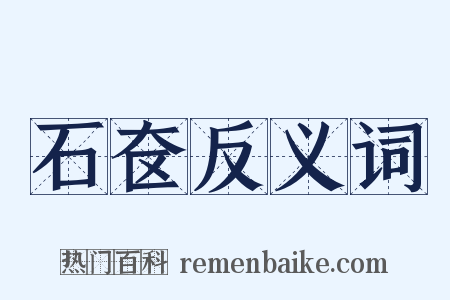石奁反义词是什么意思的图片